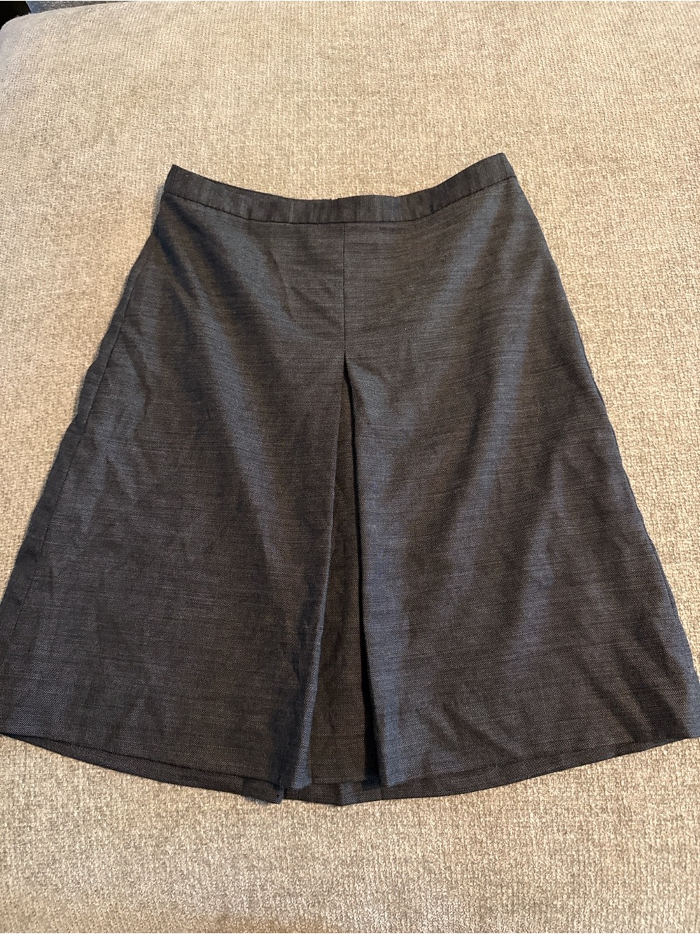 Gap GapStretch Gray Wool Blend A-Line Midi Skirt Size 4